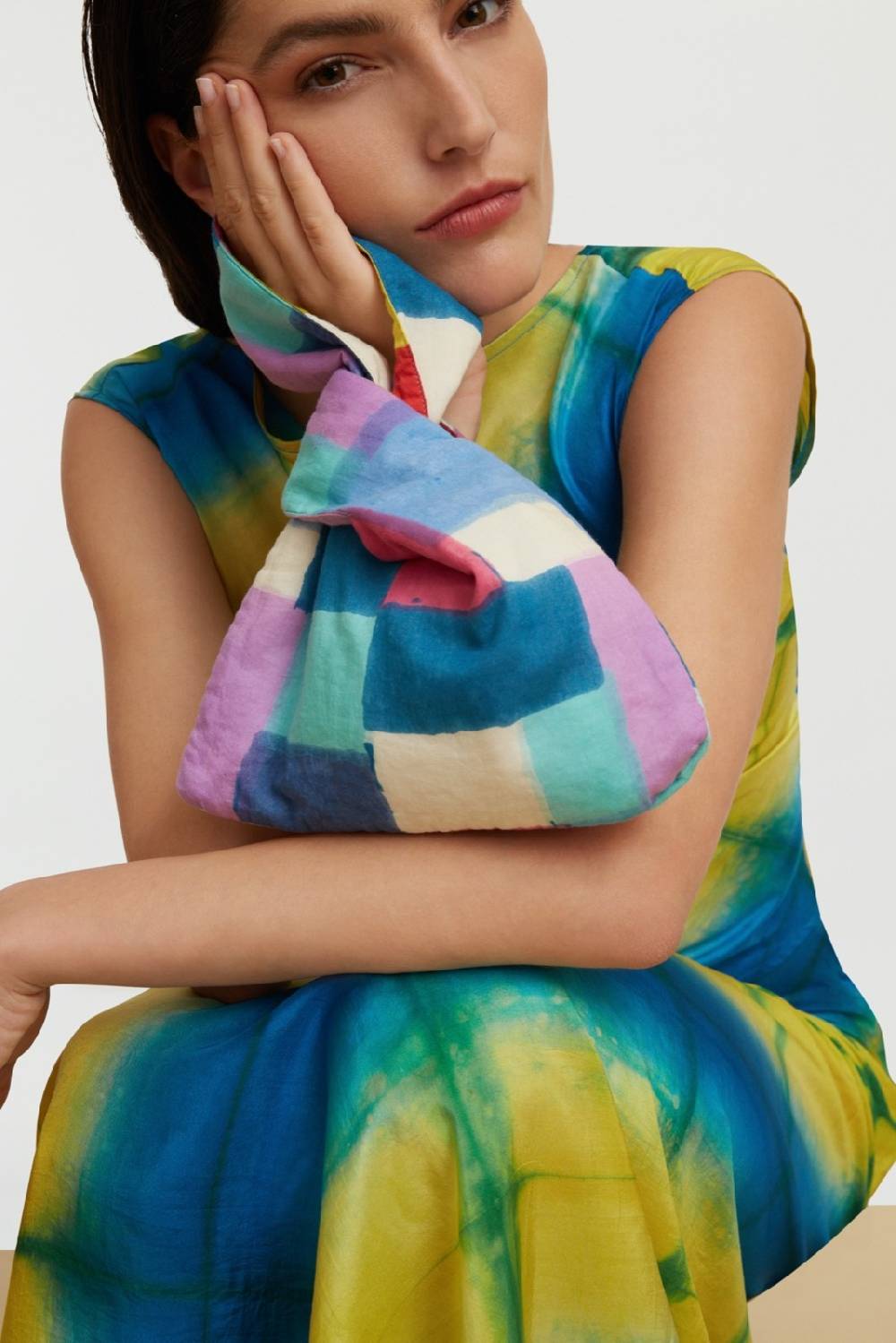 Lisa Corti borsa knot reversibile geesband multicolor Offerte esclusive