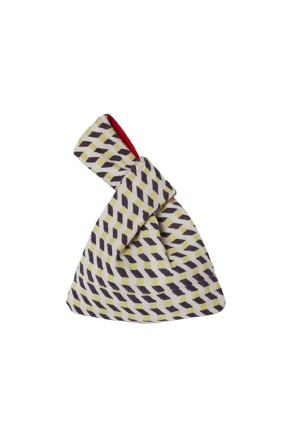 Lisa Corti borsa knot cubist rose red Prezzo basso