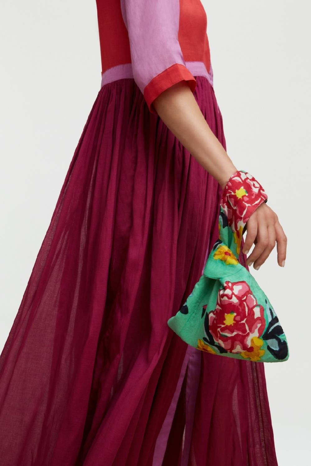 Lisa Corti borsa knot reversibile ramye aqua Fino al 50% di sconto