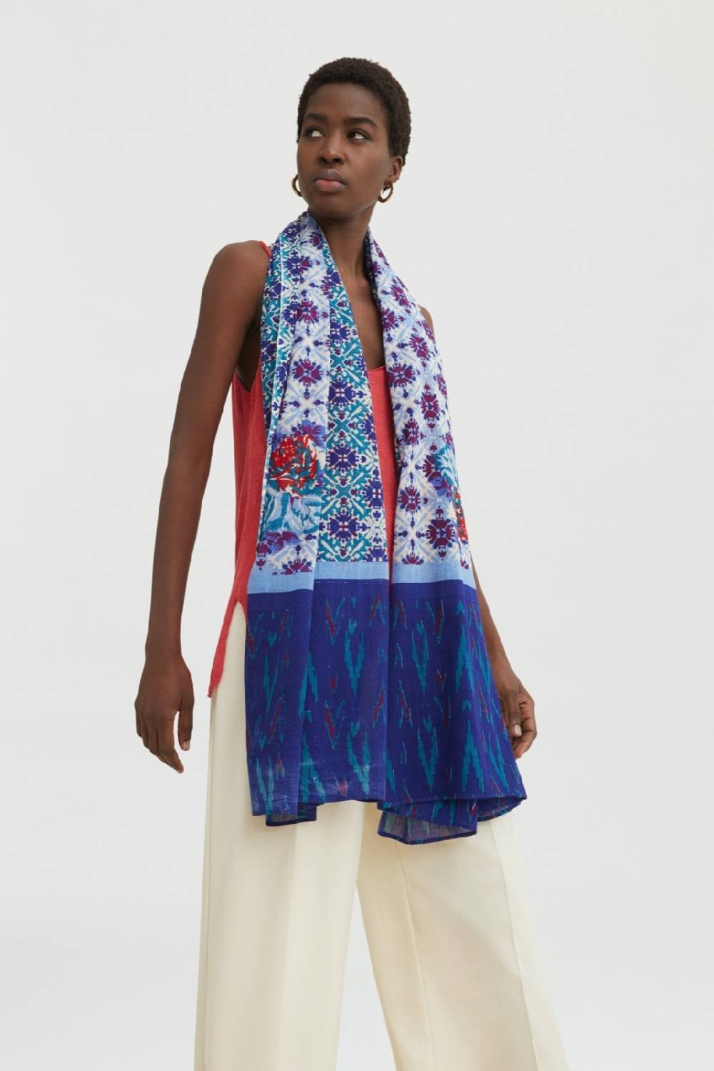 Lisa Corti pareo naga garden blue Fino al 55% di sconto