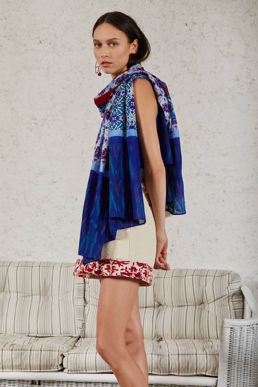 Lisa Corti pareo naga garden blue Fino al 55% di sconto
