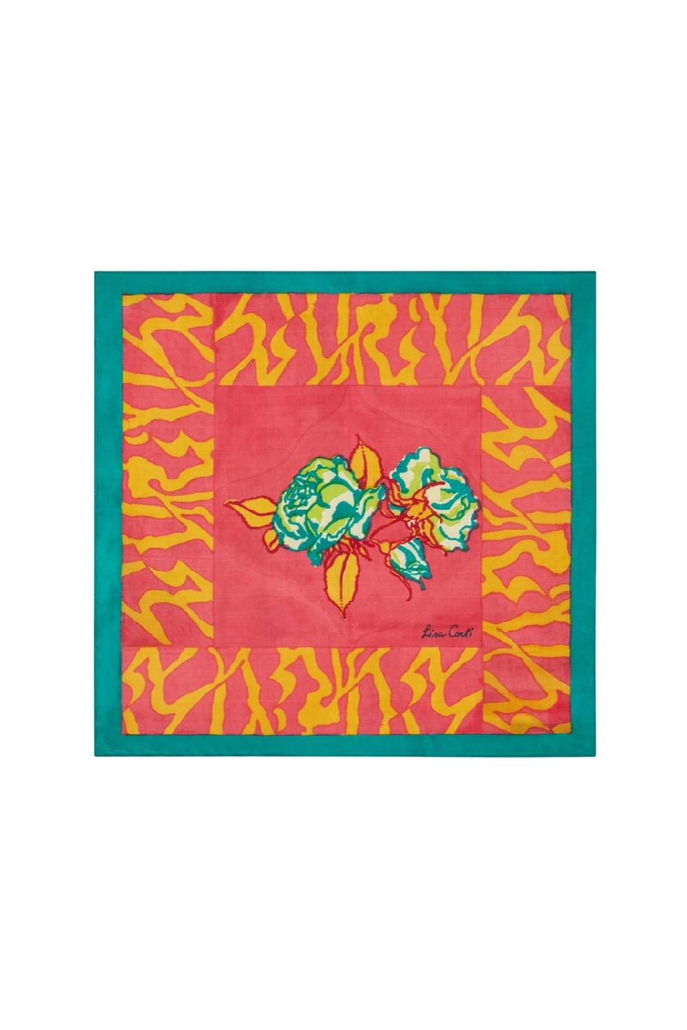 Lisa Corti pochette seta rosa spina geranium Solo un giorno rimasto