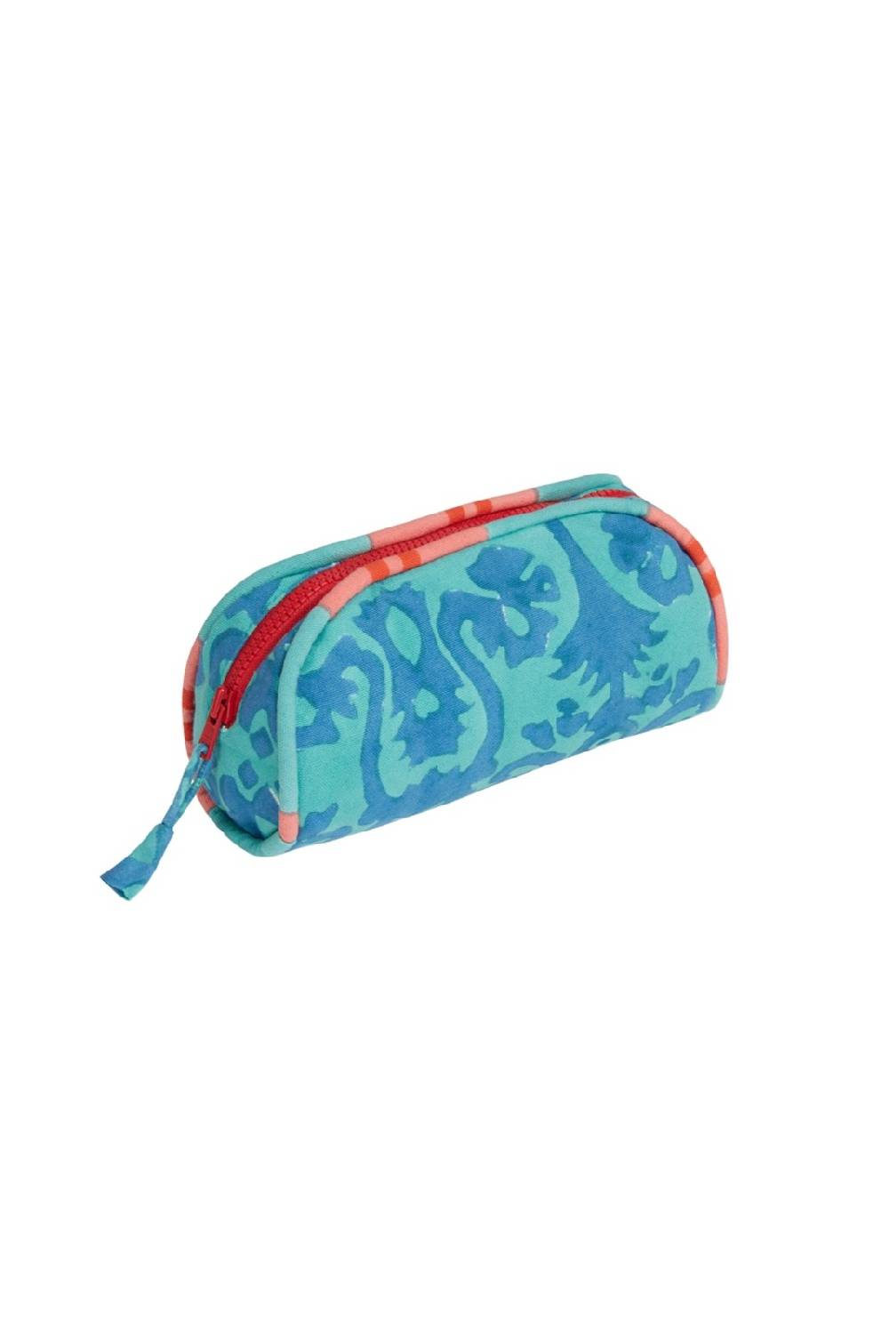 Lisa Corti goretta pouch small damask design blue Pezzi Unici
