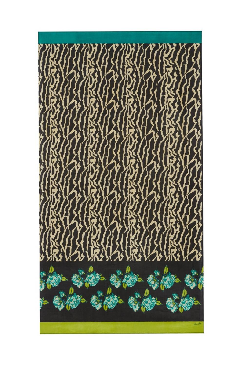 Lisa Corti scialle seta 100x200cm butterfly wing black Qualità Garantita