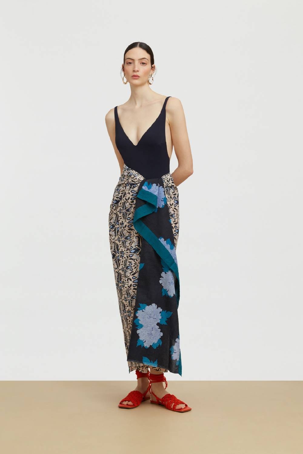 Lisa Corti pareo abhanery damasque black