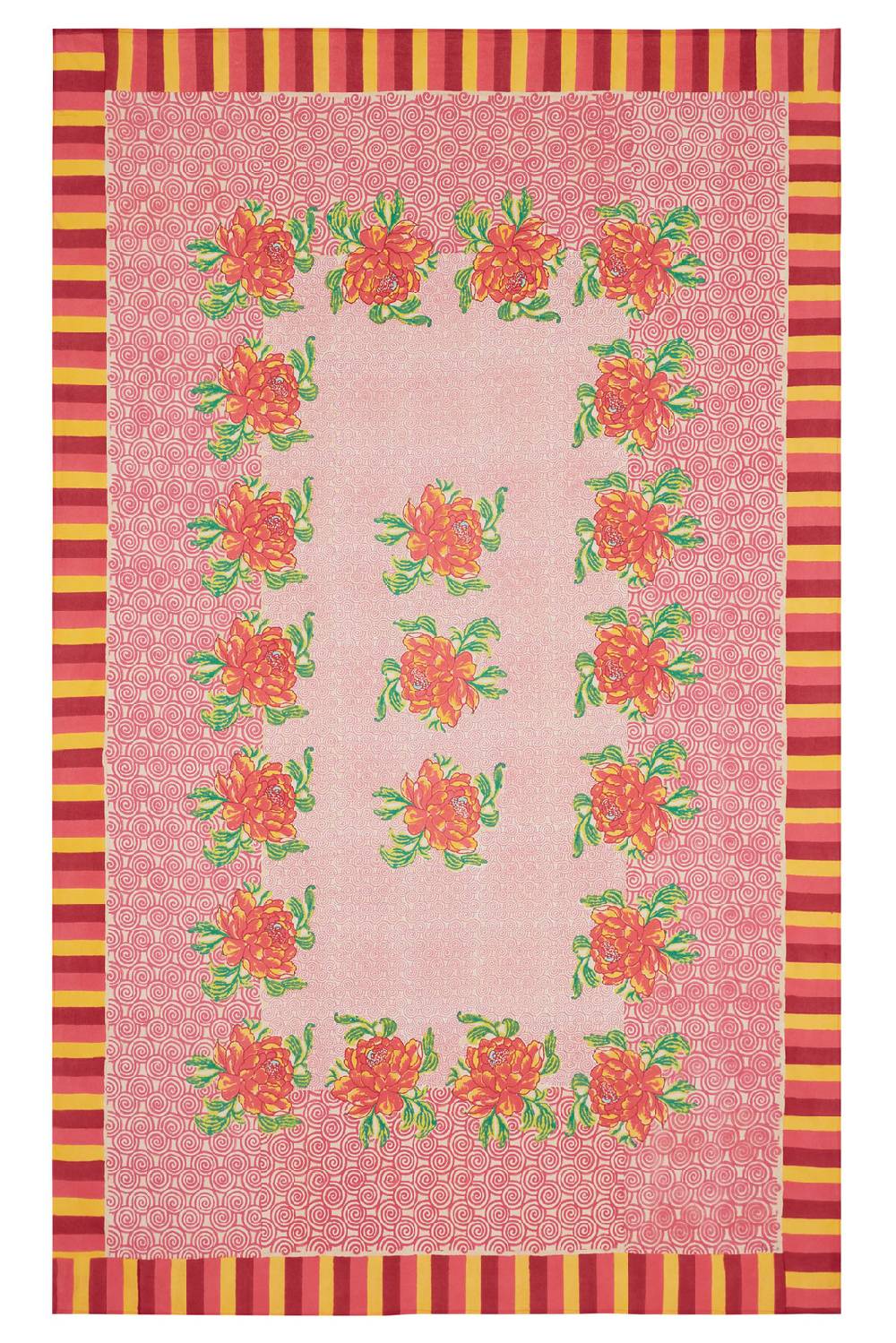 Lisa Corti telo cotone 180x270cm camelia magenta pink Offerta