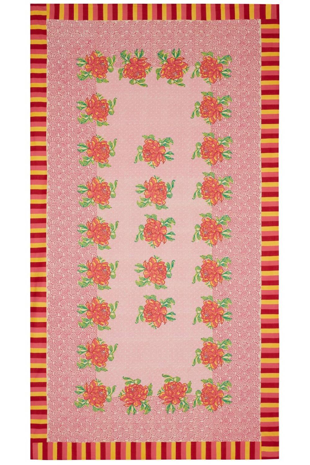 Lisa Corti telo cotone 180x350cm camelia magenta pink Outlet