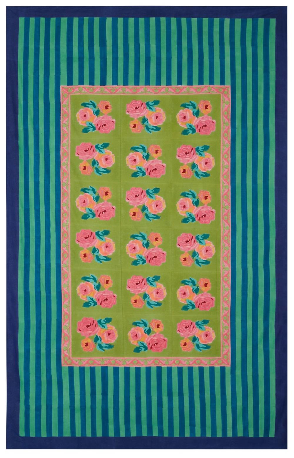 Lisa Corti telo cotone 220x350cm nizam acid green Nuova