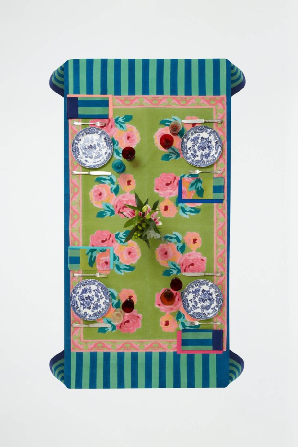 Lisa Corti telo cotone 220x350cm nizam acid green Nuova