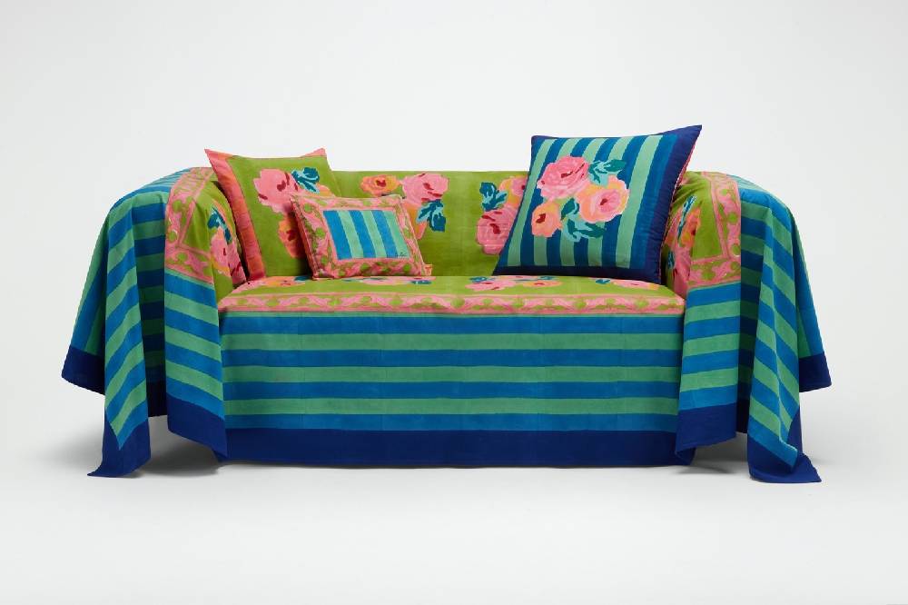 Lisa Corti telo cotone 220x350cm nizam acid green Nuova