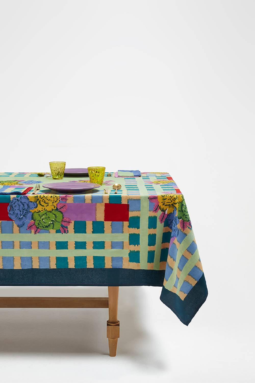 Lisa Corti telo cotone 220x220cm ankara aqua Flash Sale