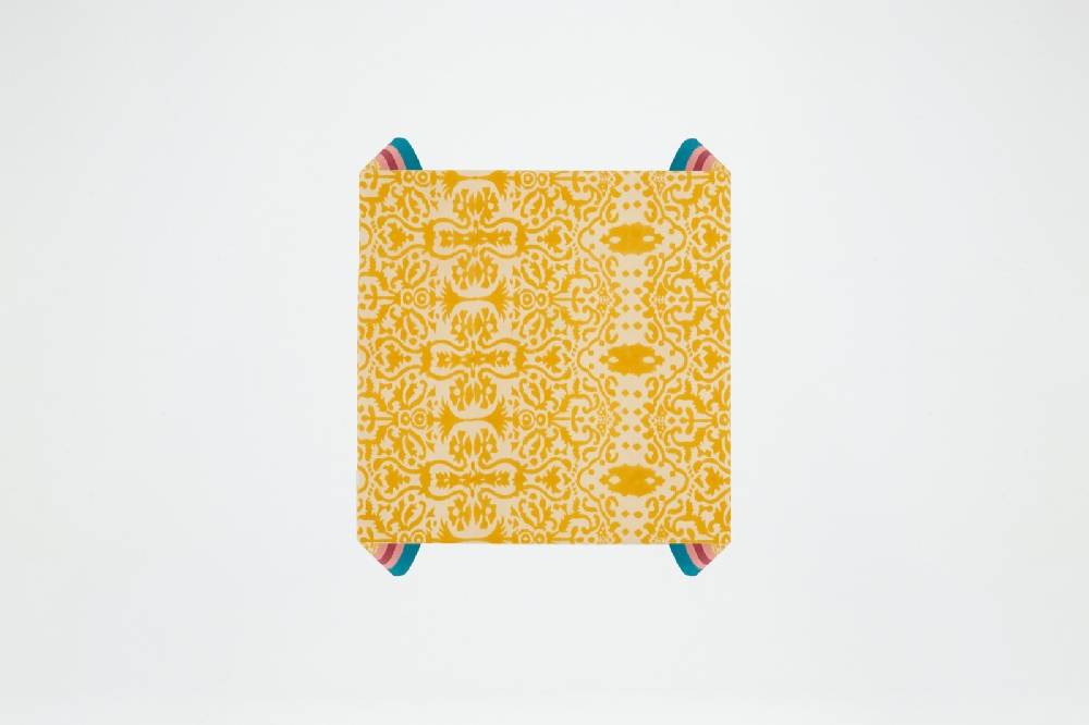Lisa Corti telo cotone 110x110cm damask design gold Cyber Monday
