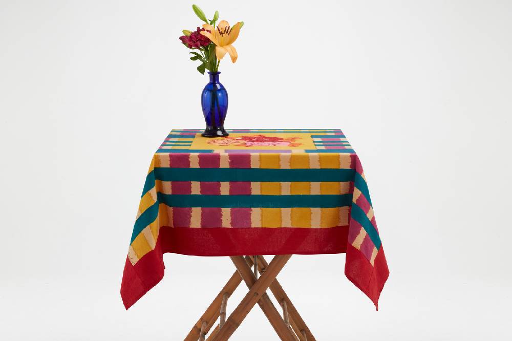 Lisa Corti telo cotone 110x110cm ankara mustard Offerta Pasqua