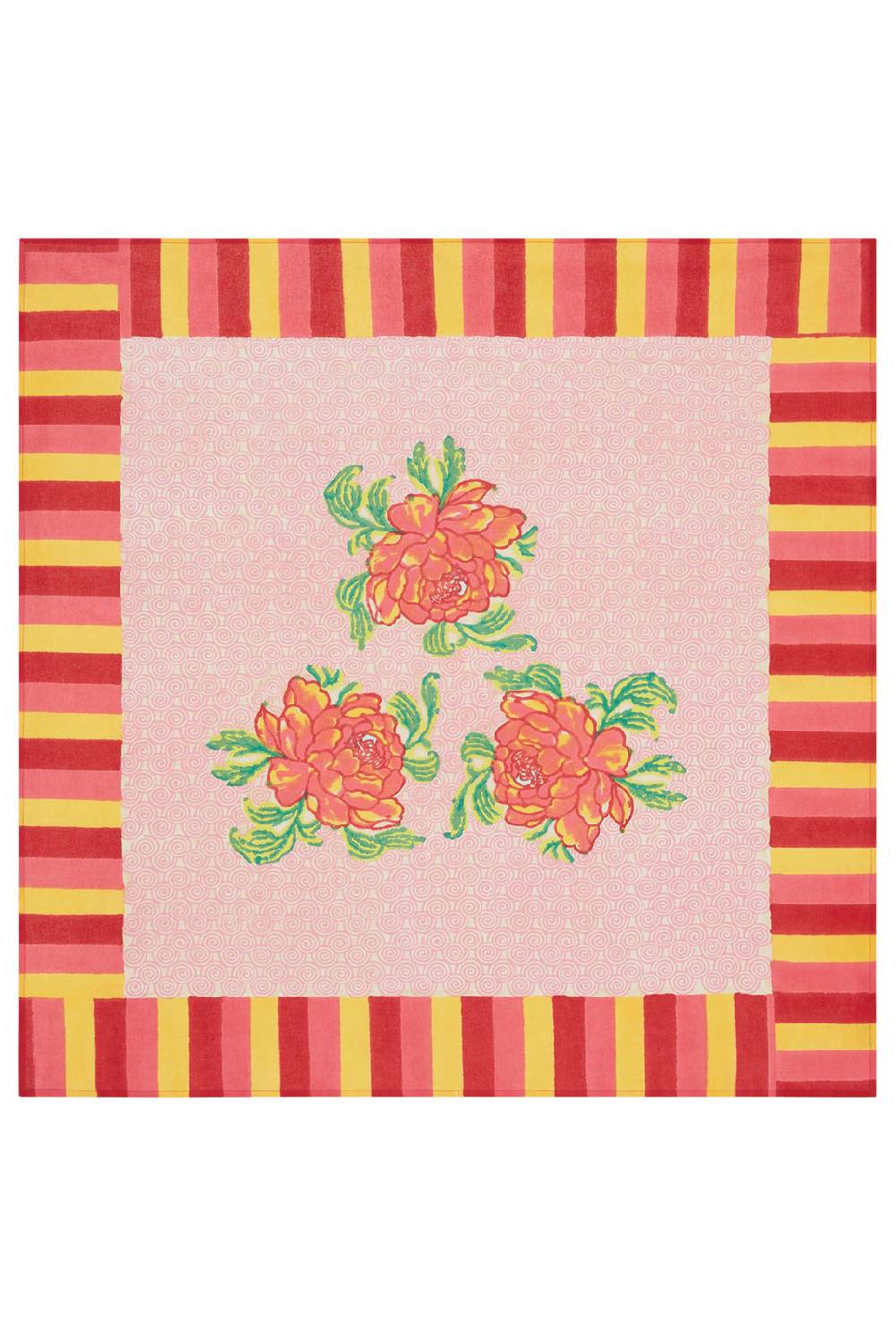 Lisa Corti telo cotone 110x110cm camelia magenta pink Offerta Giorno del Papà