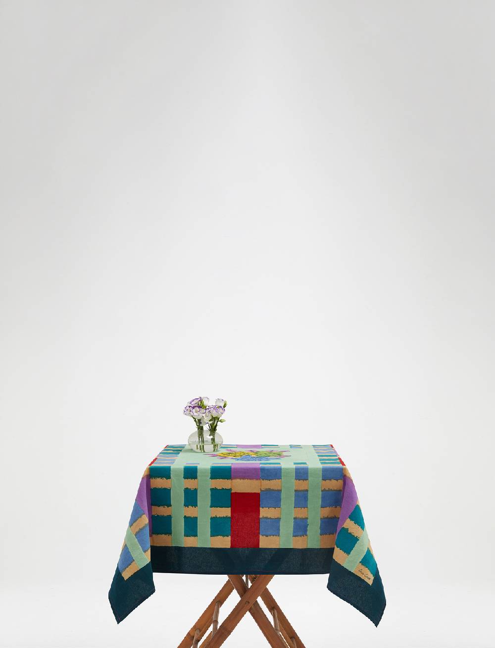 Lisa Corti telo cotone 110x110cm ankara aqua Vendita calda