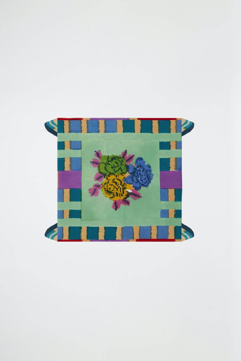 Lisa Corti telo cotone 110x110cm ankara aqua Vendita calda