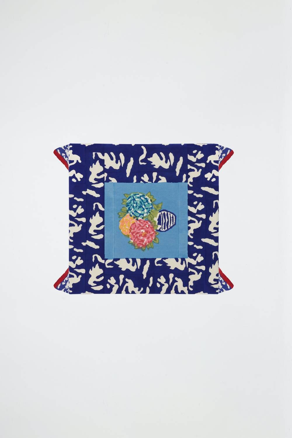 Lisa Corti telo cotone 110x110cm lisa corti x la minervetta blue pot sky Latest fashion