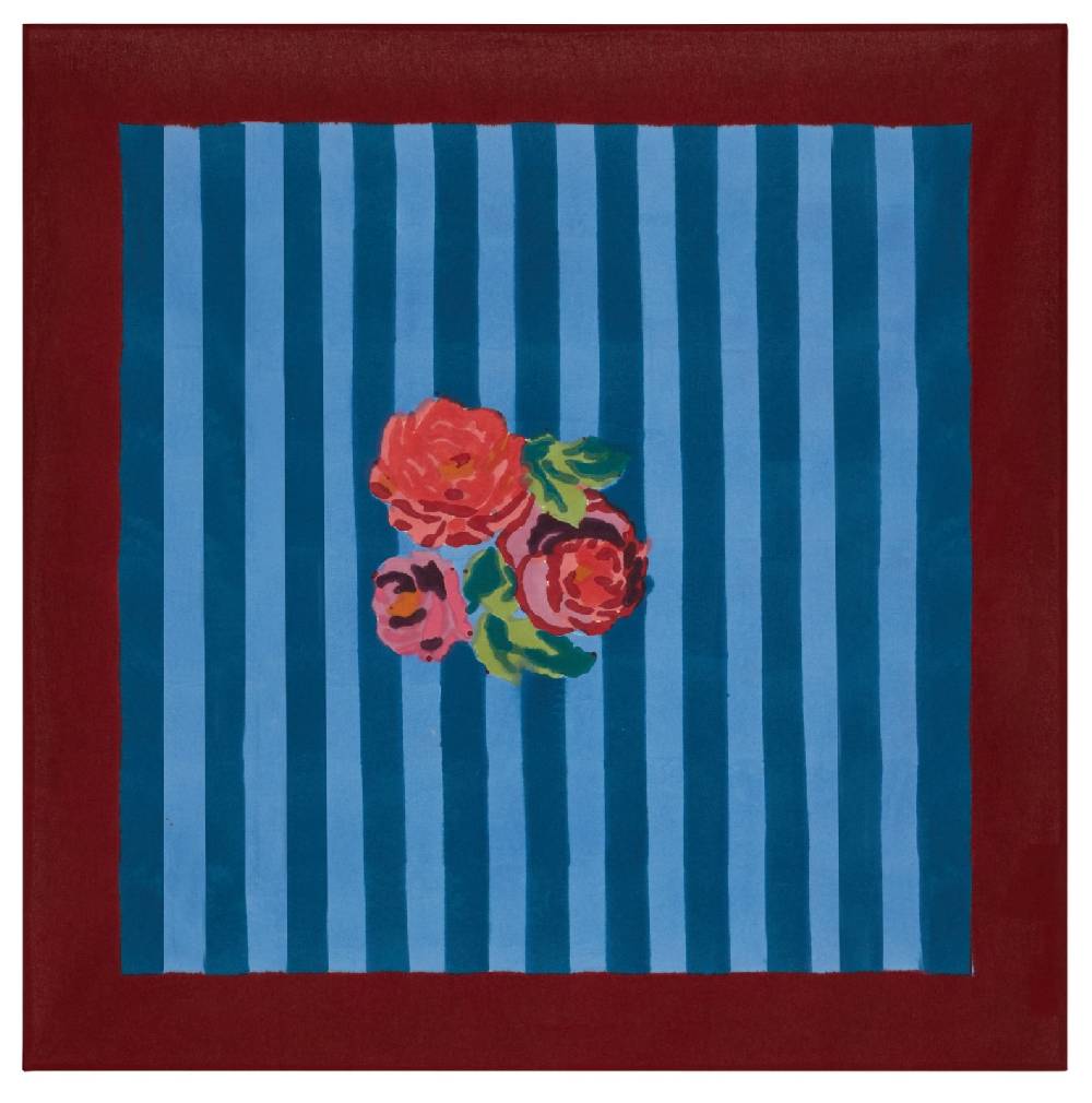 Lisa Corti telo cotone 110x110cm nizam stripes ferozi sugar Lightning offer