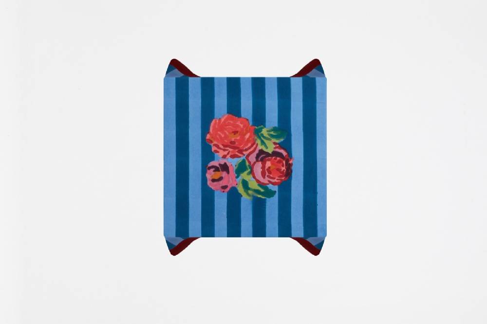 Lisa Corti telo cotone 110x110cm nizam stripes ferozi sugar Lightning offer
