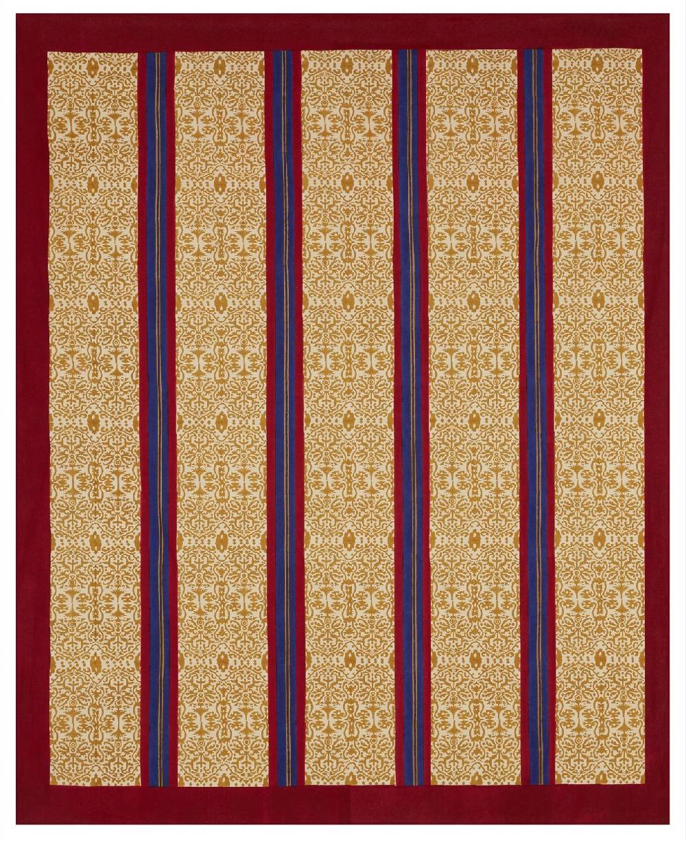 Lisa Corti telo cotone 220x270cm damask stripes chutney Offerte giornaliere