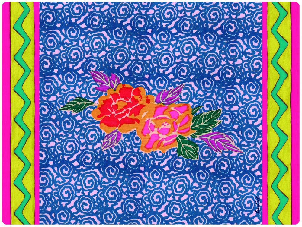 Lisa Corti tovaglietta rigida 30x40cm small spiral royal blue Limitato a 3 giorni