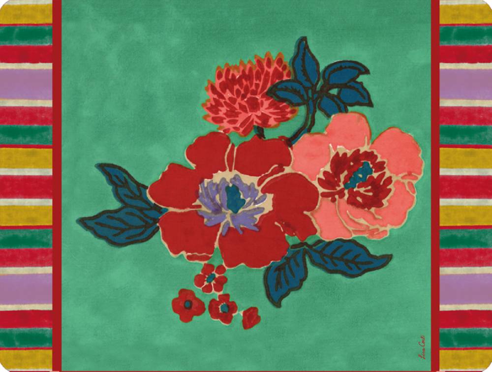 Lisa Corti tovaglietta rigida 30x40cm dandelion jade
