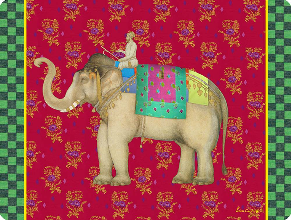 Lisa Corti tovaglietta rigida 30x40cm elephant rany Vendita