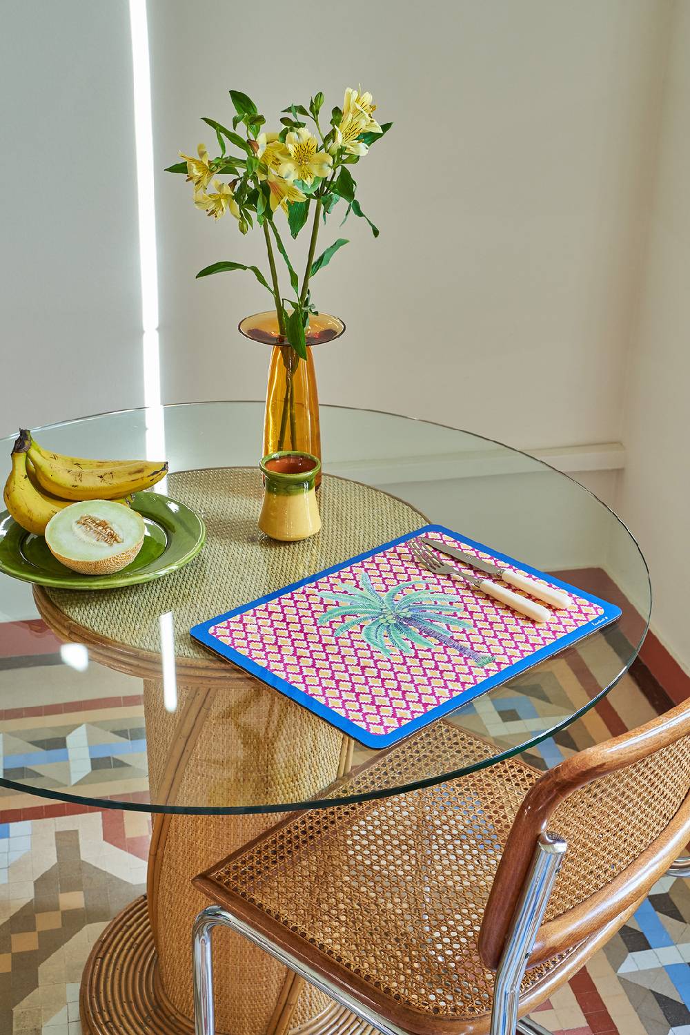 Lisa Corti tovaglietta rigida 30x40cm hima palma yellow Soddisfazione Garantita