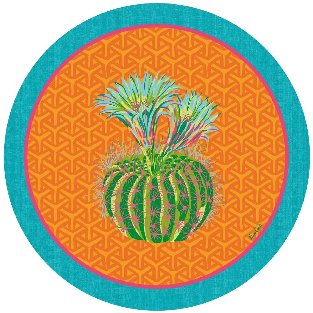 Lisa Corti tovaglietta rigida 39cm cactus orange