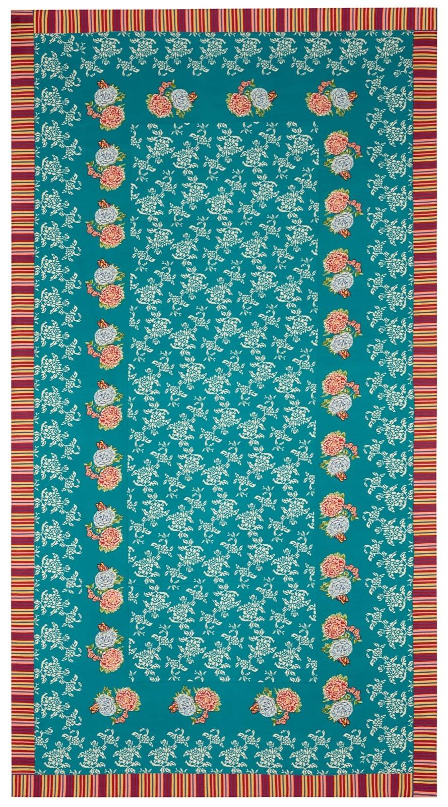 Lisa Corti telo cotone 180x350cm kandem queen green Offerta speciale