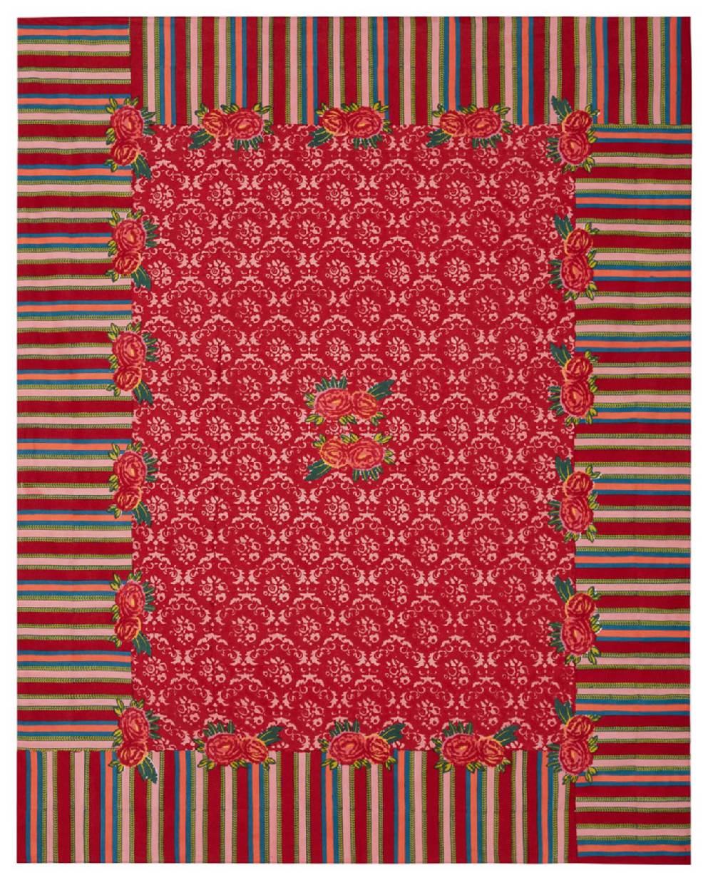 Lisa Corti telo cotone 220x270cm love red Offerta per la Festa della Mamma