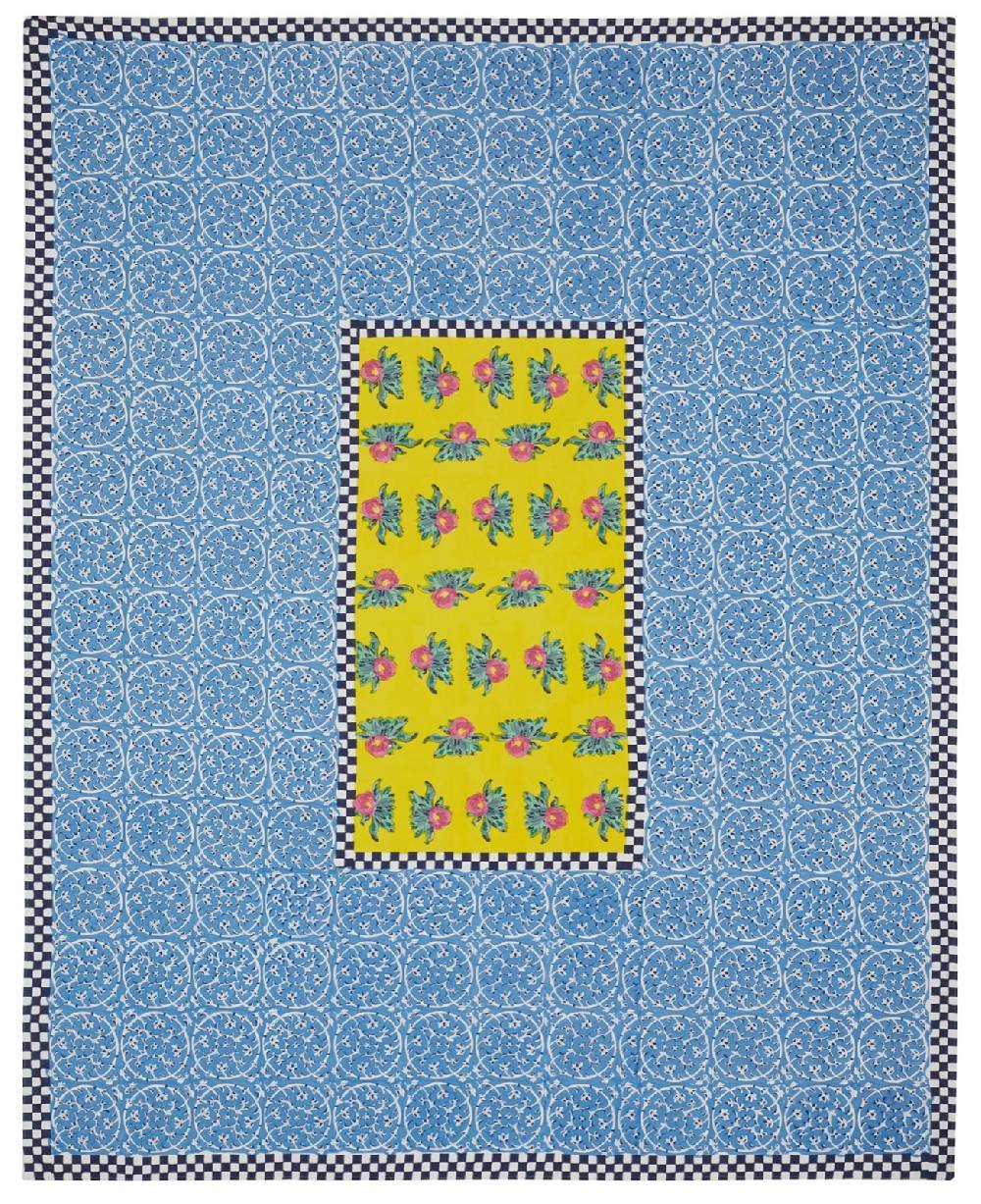 Lisa Corti telo cotone 220x270cm tiles yellow Latest fashion
