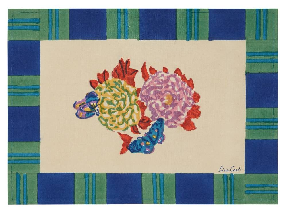Lisa Corti tovaglietta cotone 35x48cm knight peacock Comprane uno, ottenene uno gratis
