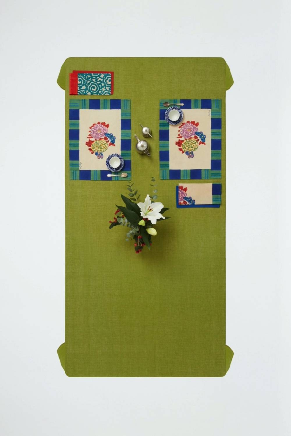 Lisa Corti tovaglietta cotone 35x48cm knight peacock Comprane uno, ottenene uno gratis