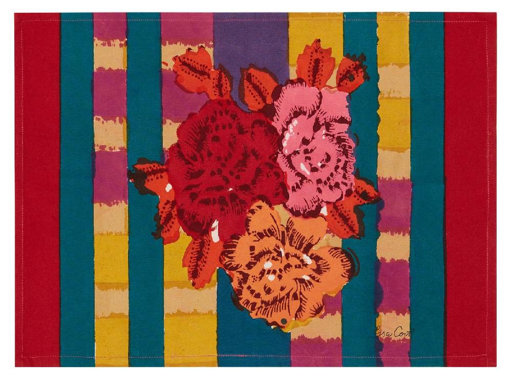 Lisa Corti tovaglietta cotone 35x48cm ankara mustard Enormi risparmi