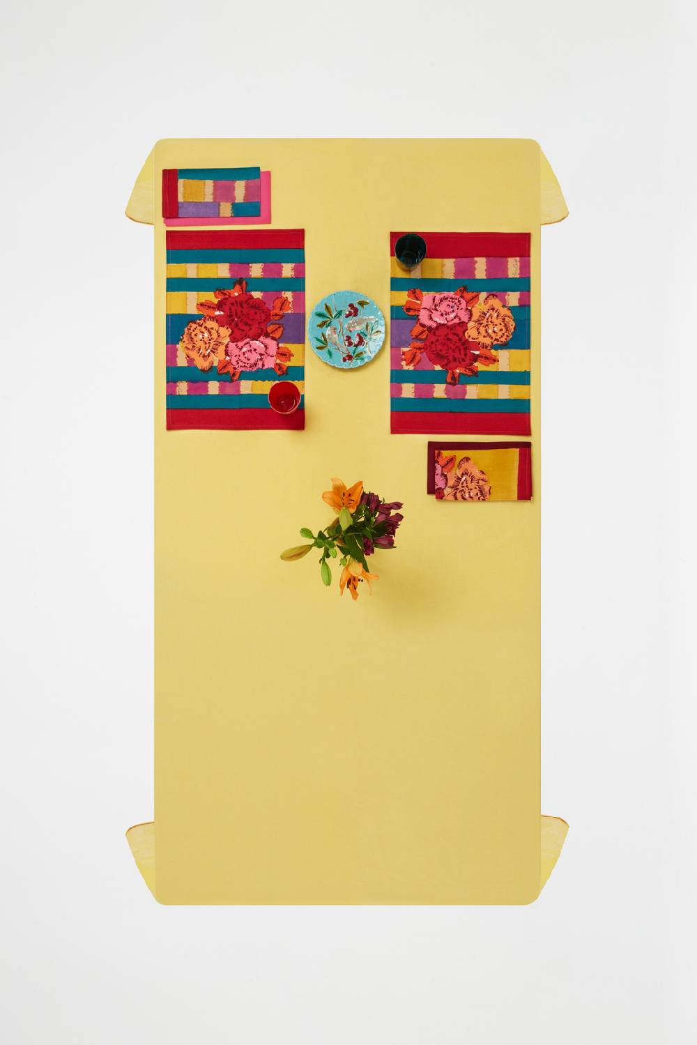 Lisa Corti tovaglietta cotone 35x48cm ankara mustard Enormi risparmi