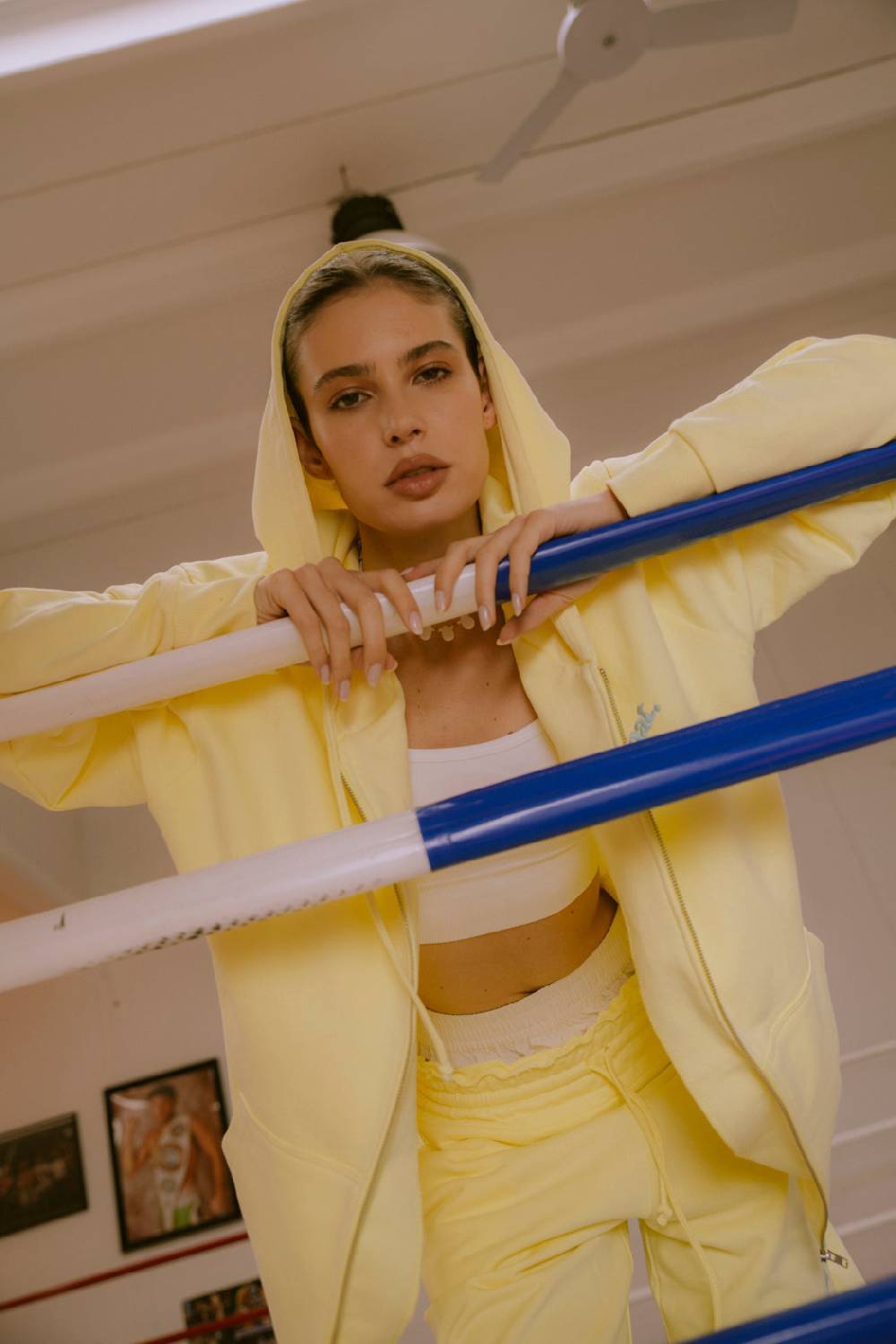 Not After Ten HOODIE ZIP NAT SS PASTEL YELLOW Vendita