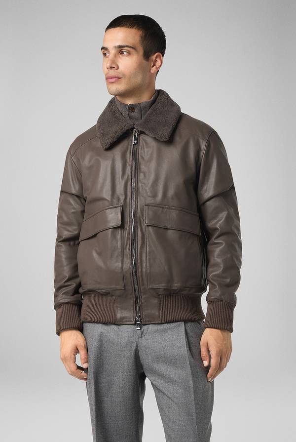 Pal Zileri Bomber in pelle modello Aviator 2025