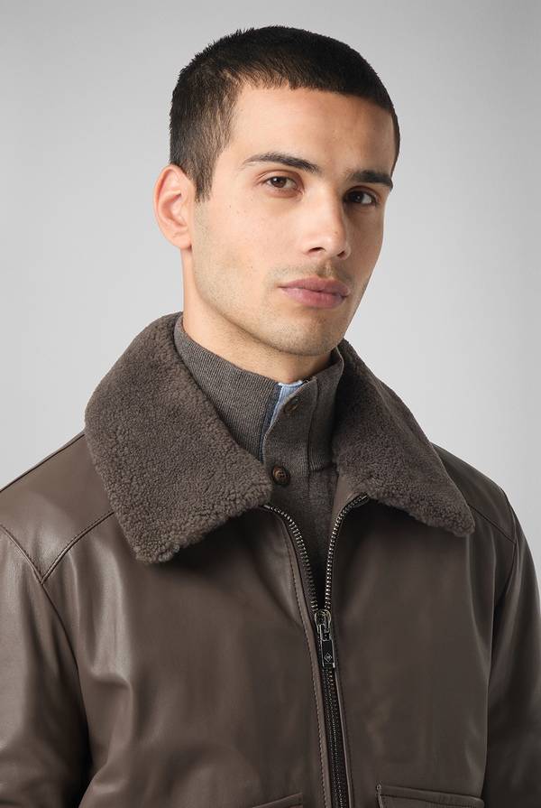 Pal Zileri Bomber in pelle modello Aviator 2025