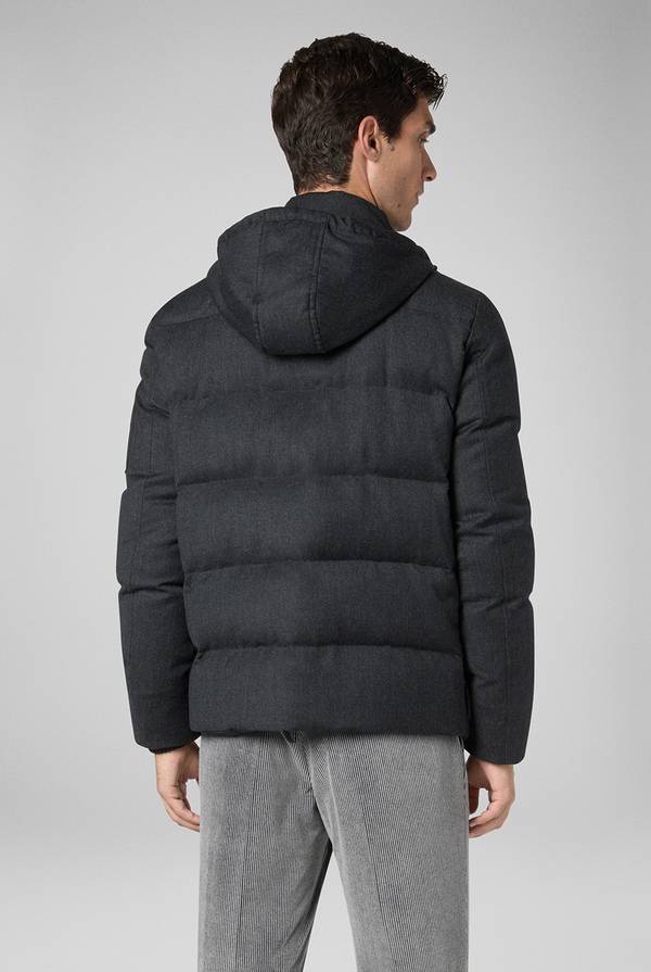 Pal Zileri Bomber in pura lana con cappuccio removibile Consegna Veloce