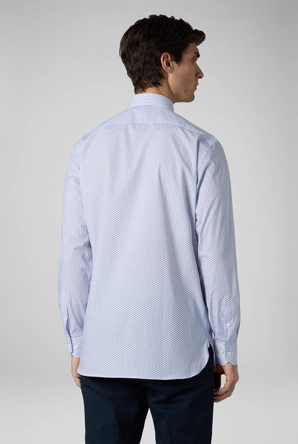 Pal Zileri Camicia in puro cotone con stampa circolare Qualità