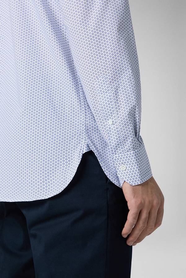 Pal Zileri Camicia in puro cotone con stampa circolare Qualità
