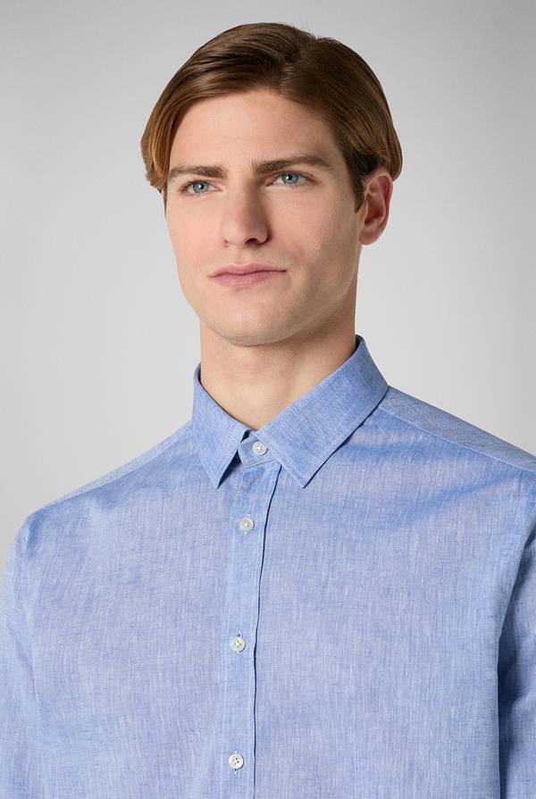 Pal Zileri Camicia in lino e cotone Negozi Online