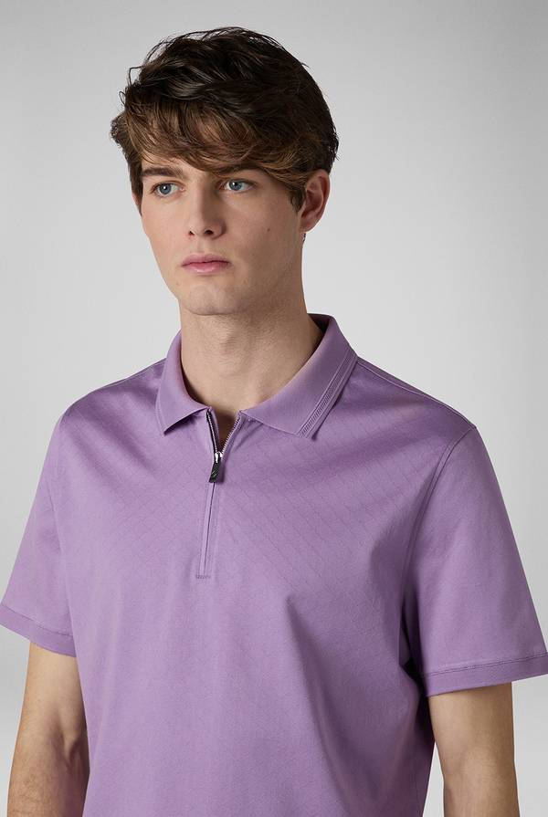 Pal Zileri Polo con monogramma allover Fino Al -60%
