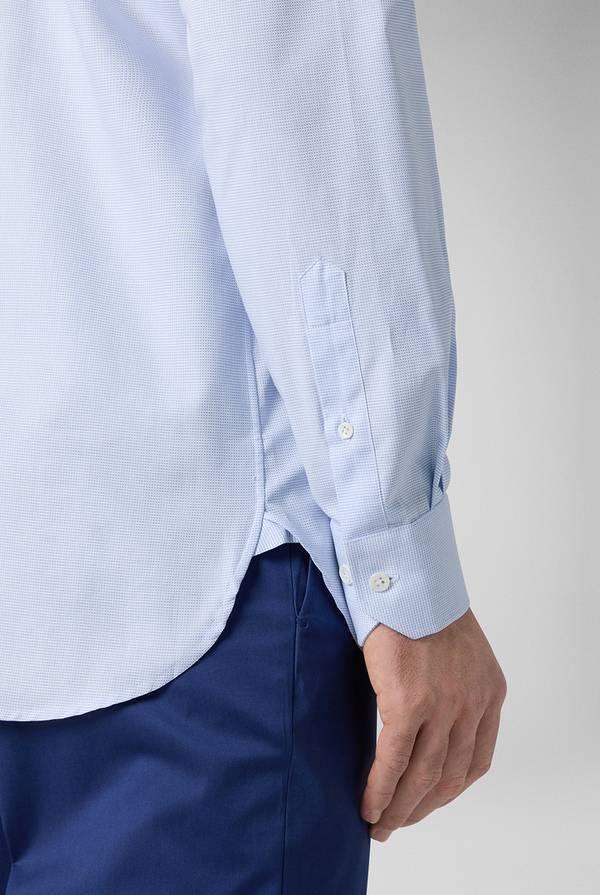 Pal Zileri Camicia azzurra con micro struttura Sottocosto