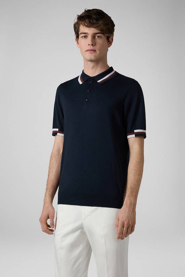 Pal Zileri Polo in maglia con dettagli a contrasto Presa