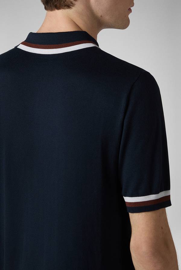 Pal Zileri Polo in maglia con dettagli a contrasto Presa
