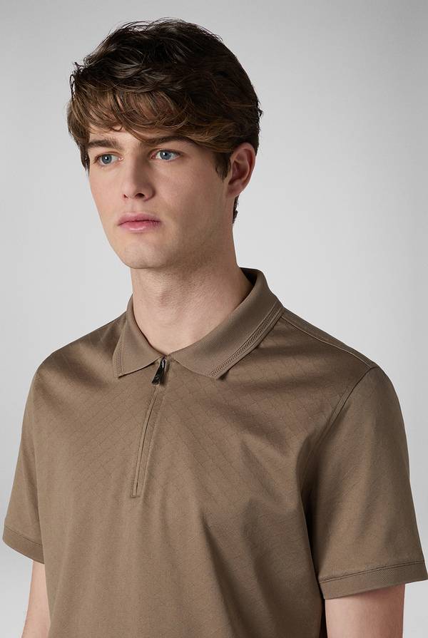 Pal Zileri Polo con monogramma allover Sconto