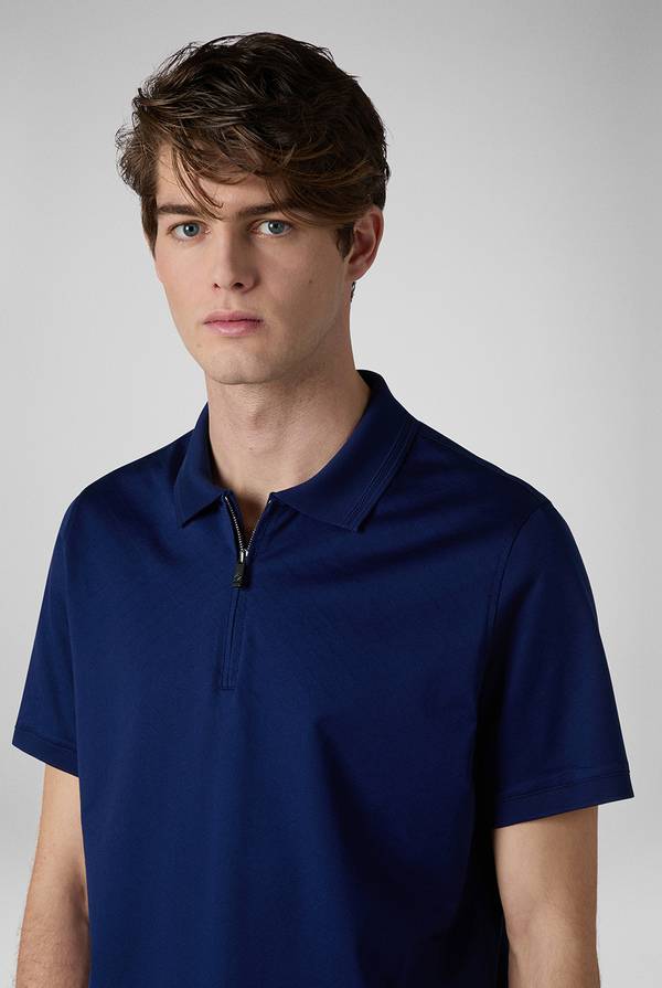 Pal Zileri Polo con monogramma allover Offerta