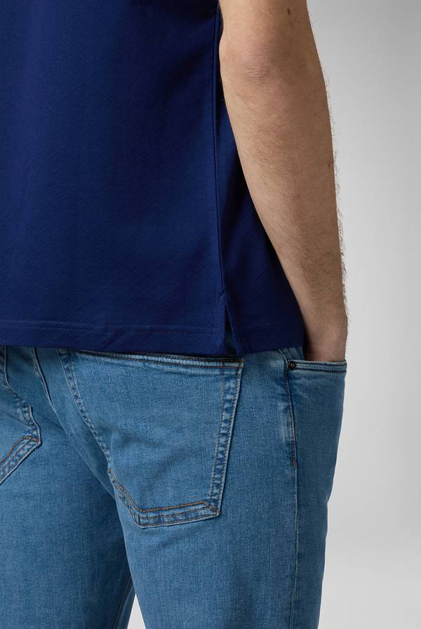 Pal Zileri Polo con monogramma allover Offerta